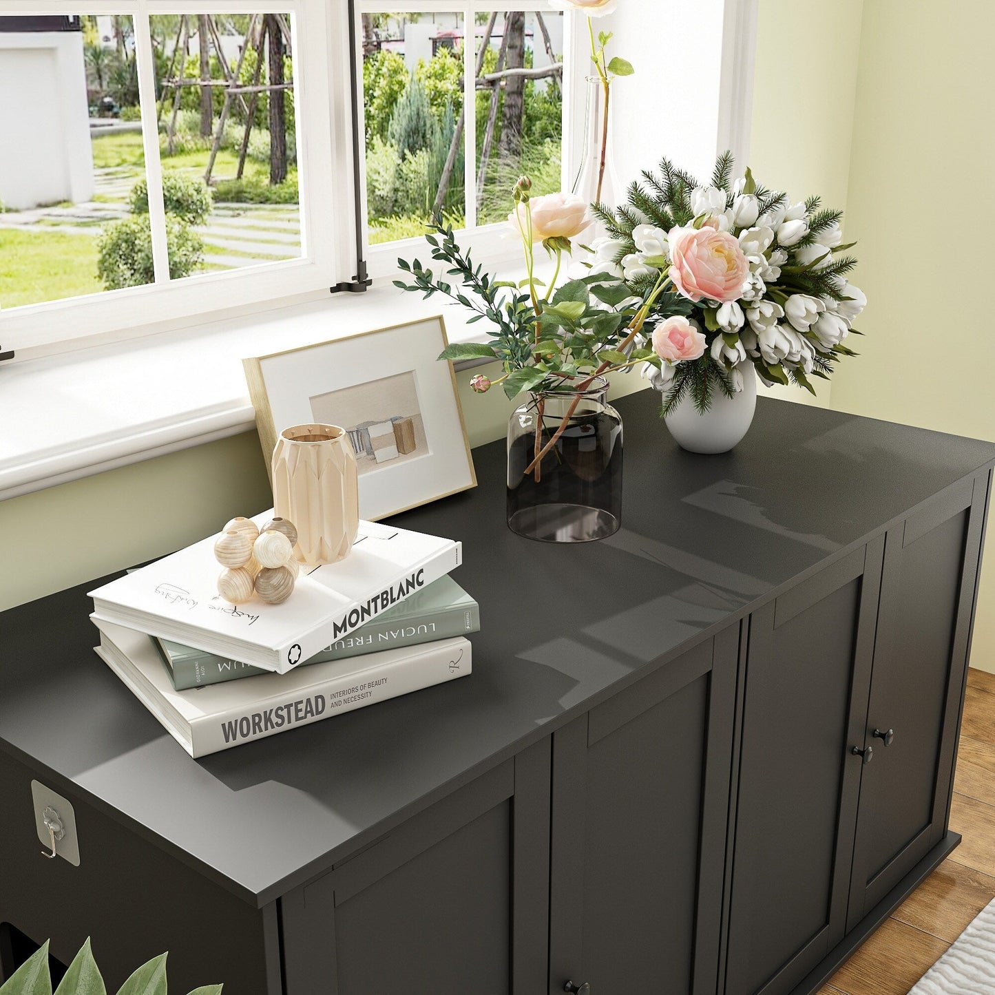 Mobiletto per nascondere la lettiera per gatti, per il bagno e la privacy degli animali domestici