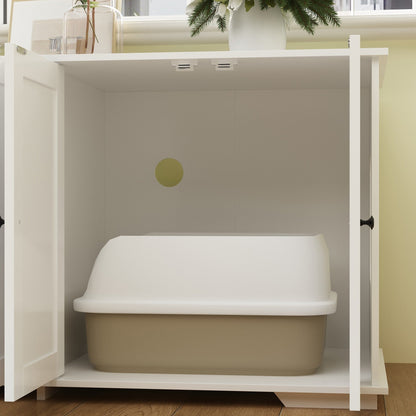 Mobiletto per nascondere la lettiera per gatti, per il bagno e la privacy degli animali domestici