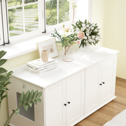 Mobiletto per nascondere la lettiera per gatti, per il bagno e la privacy degli animali domestici