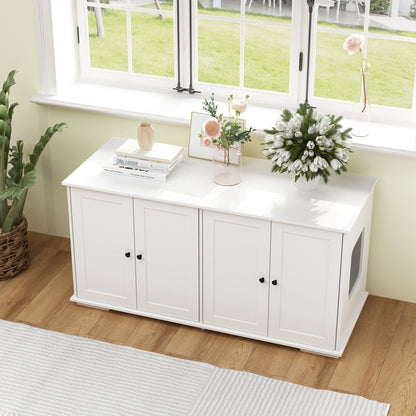 Mobiletto per nascondere la lettiera per gatti, per il bagno e la privacy degli animali domestici