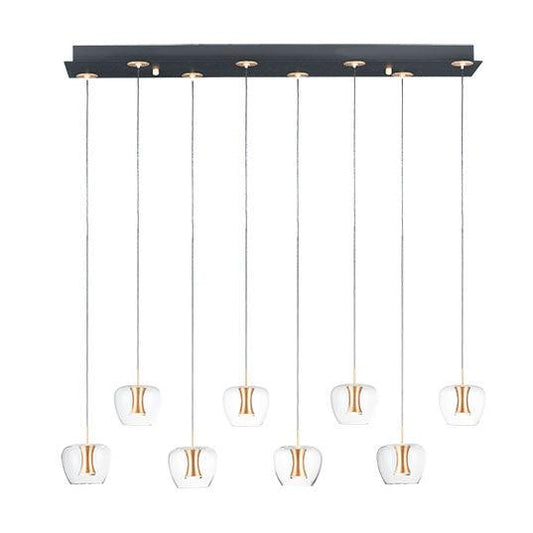 Lampada a sospensione a LED Newton 8 luci 39 Wide