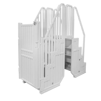 Sistema di ingresso Easy Pool Step con cancello - 32,5 pollici di larghezza x 82,5 pollici di profondità x 81 pollici di altezza