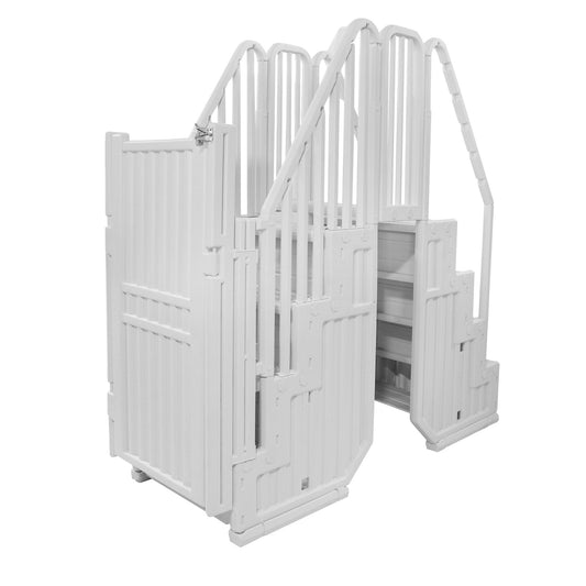 Sistema di ingresso Easy Pool Step con cancello - 32,5 pollici di larghezza x 82,5 pollici di profondità x 81 pollici di altezza