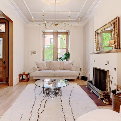 Lampadario minimalista francese classico a 6 luci con illuminazione a candela