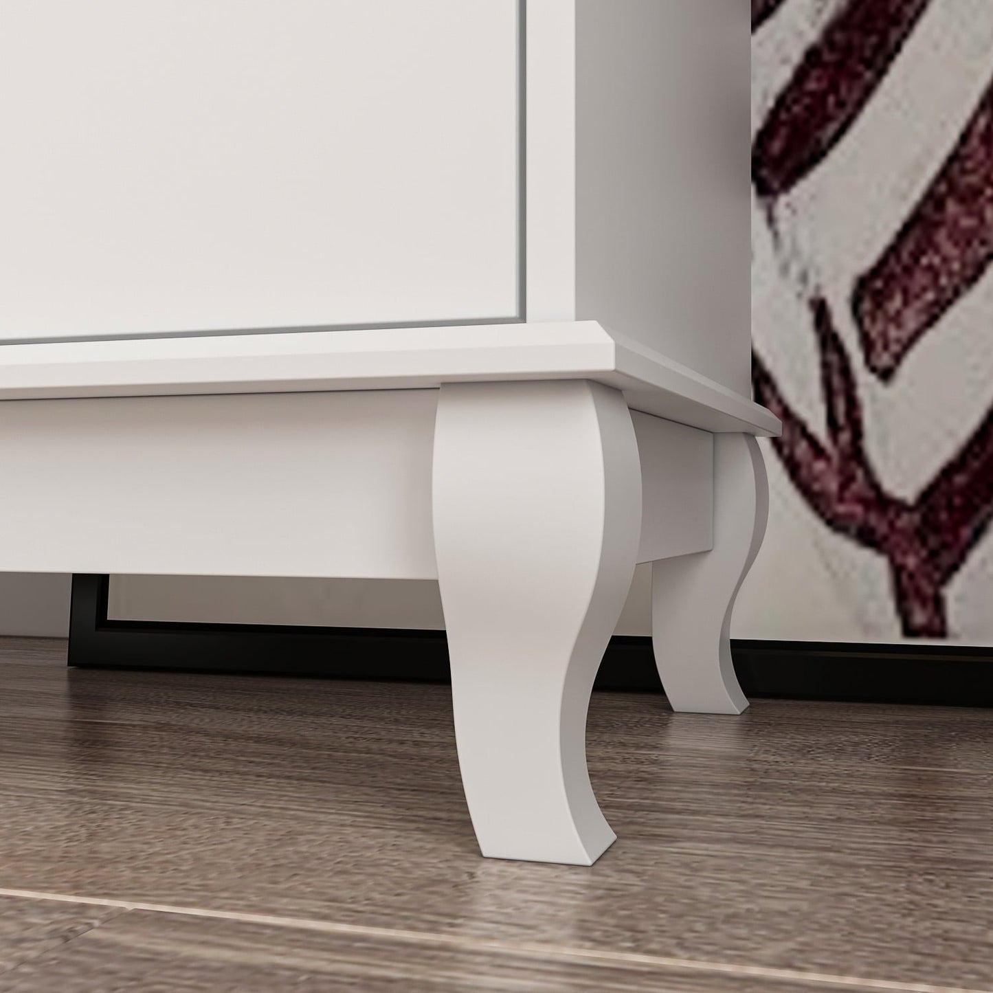 Cassettiera doppia a 10 cassetti per camera da letto, cassettiera bianca, ampia capacità di archiviazione