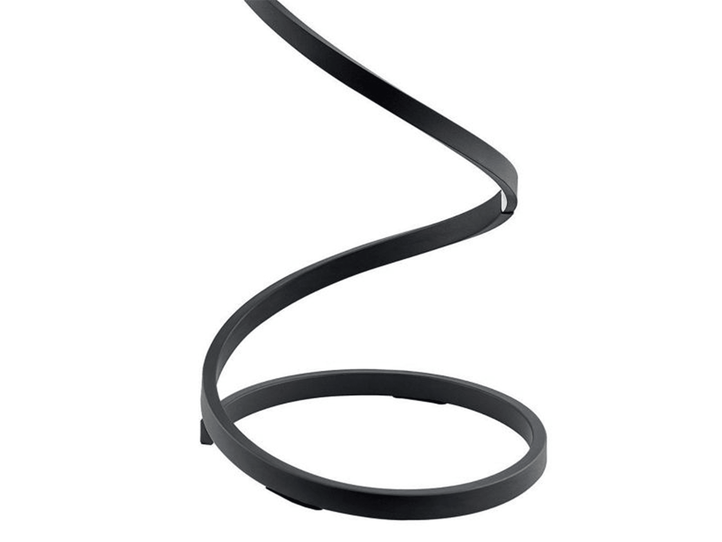 Lampada da terra moderna a LED a spirale - Nero