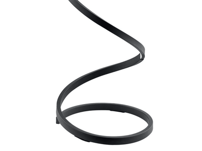 Lampada da terra moderna a LED a spirale - Nero
