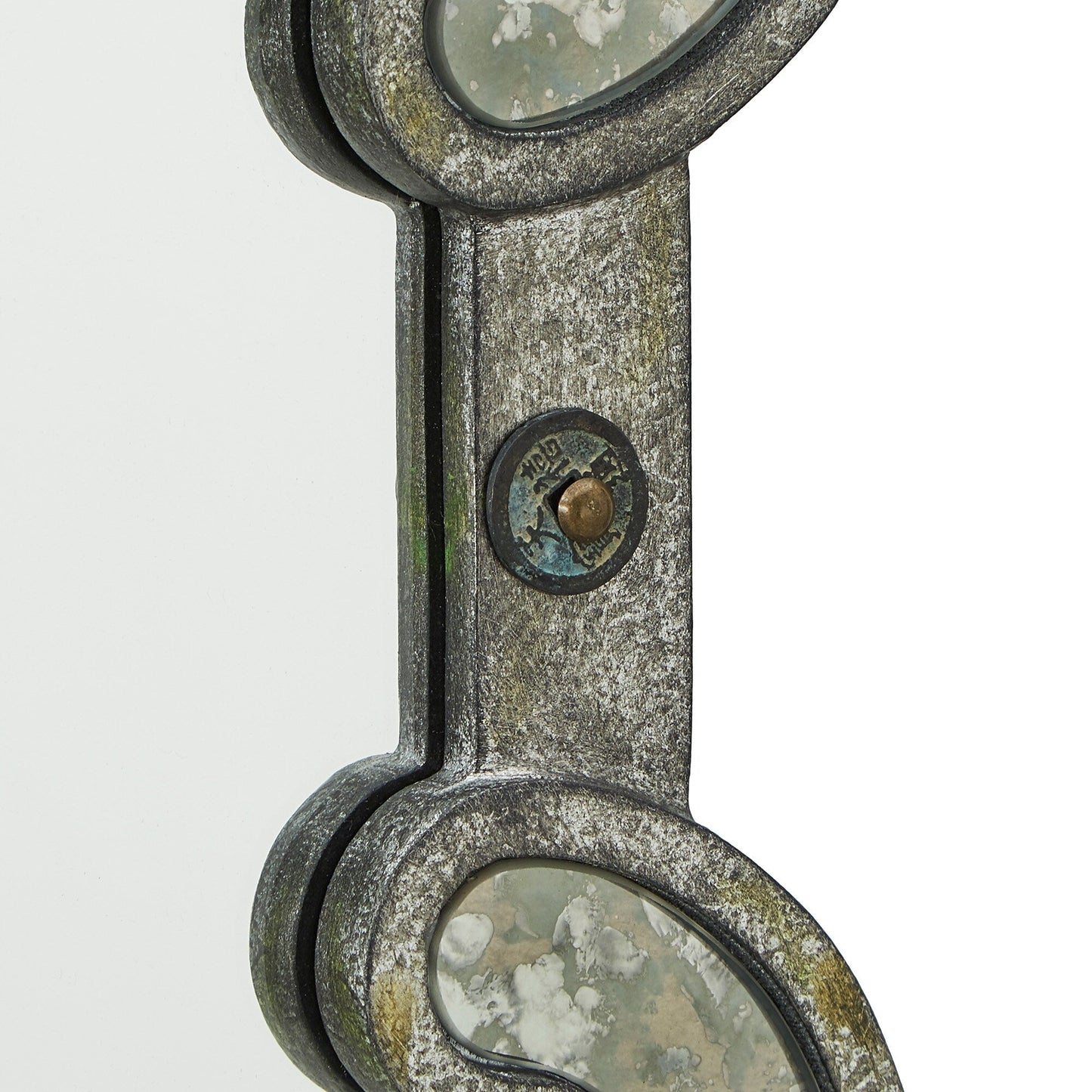 Specchio da parete Fantina con pannelli in argento antico di iNSPIRE Q Classic