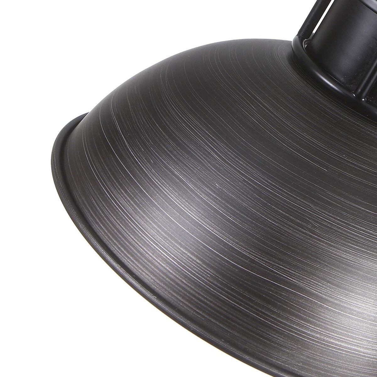 Lampada a sospensione a cupola industriale a 3 luci, in metallo, lineare, per isola da cucina, finitura in bronzo oliato