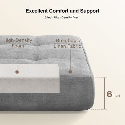 Poltrona trasformabile 3 in 1, sedia pieghevole, letto pieghevole