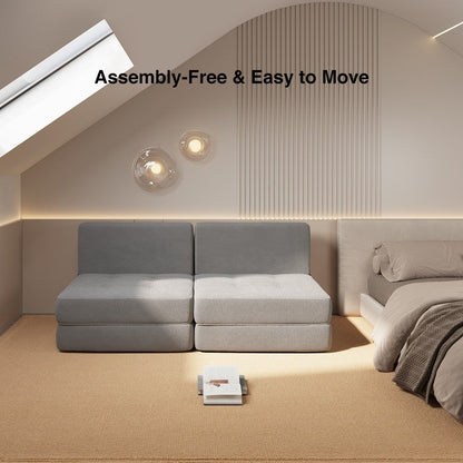 Poltrona trasformabile 3 in 1, sedia pieghevole, letto pieghevole