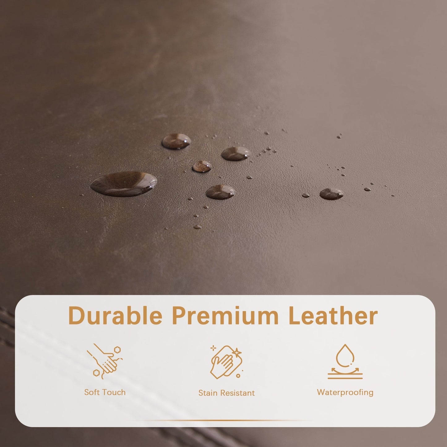 Pouf contenitore rettangolare imbottito 50,3 x 17,50 x 18 in similpelle