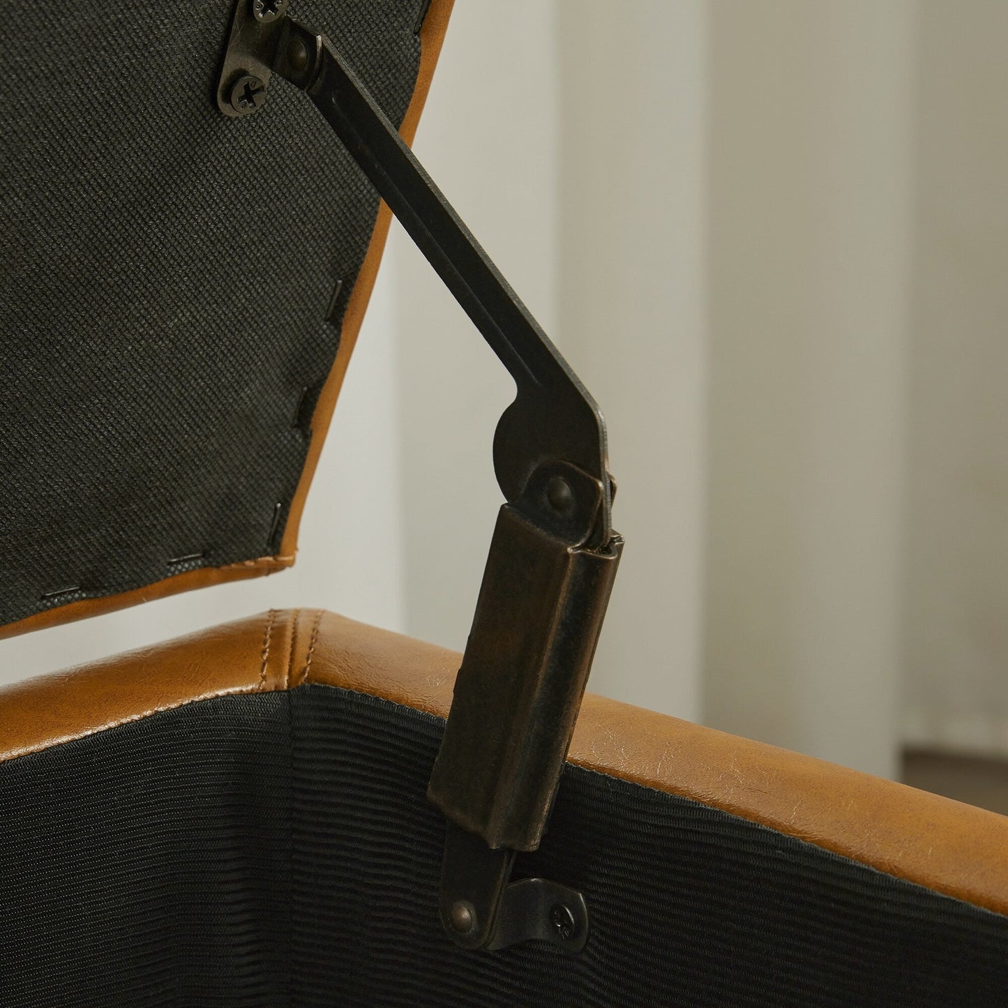 Pouf contenitore rettangolare imbottito 50,3 x 17,50 x 18 in similpelle