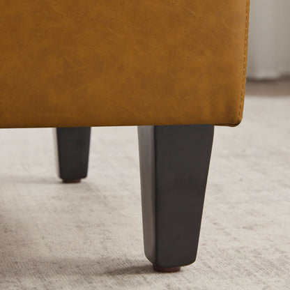 Pouf contenitore rettangolare imbottito 50,3 x 17,50 x 18 in similpelle