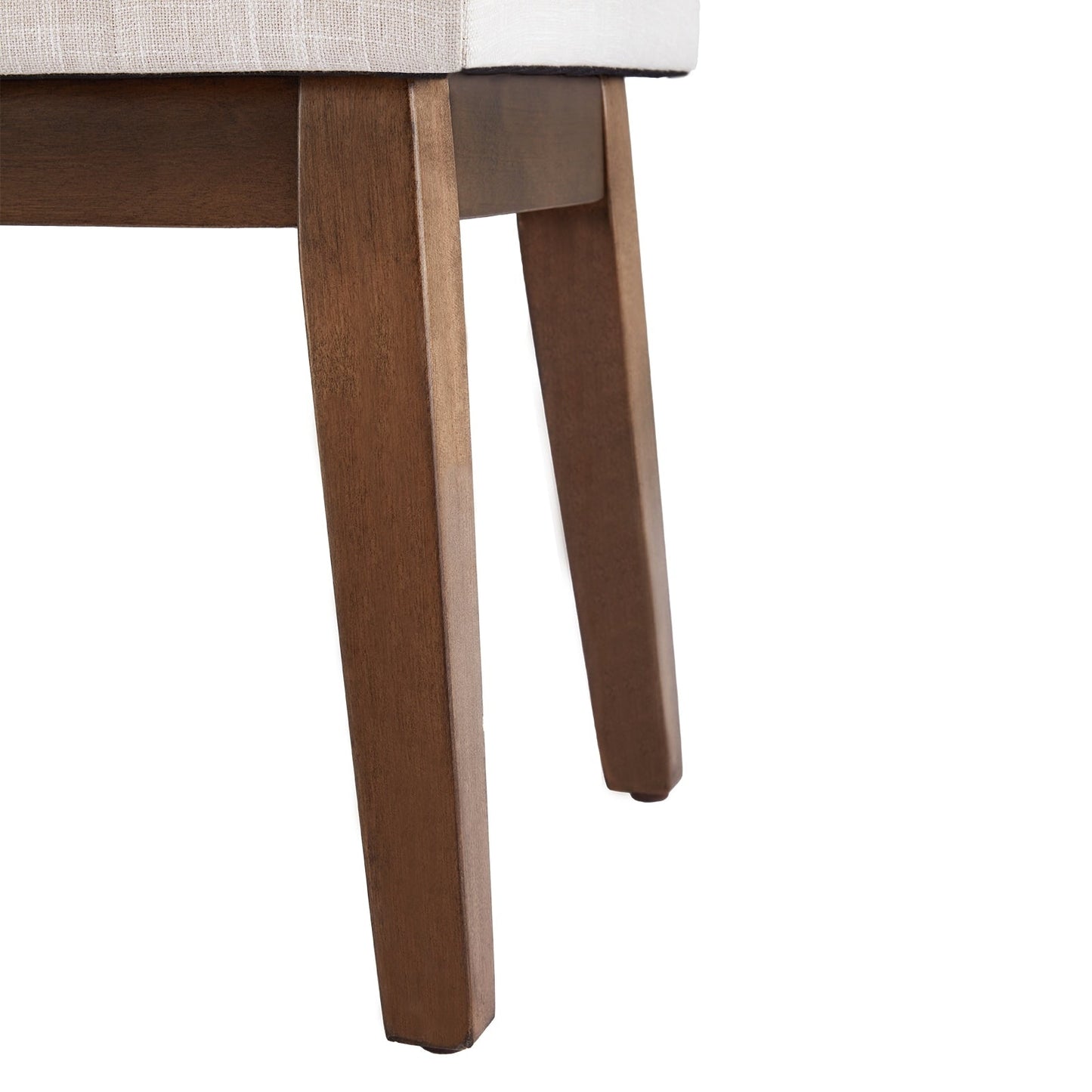 Panca da ingresso imbottita in tessuto, panca da camera da letto per la parte inferiore del letto beige, in legno massello da 44 pollici