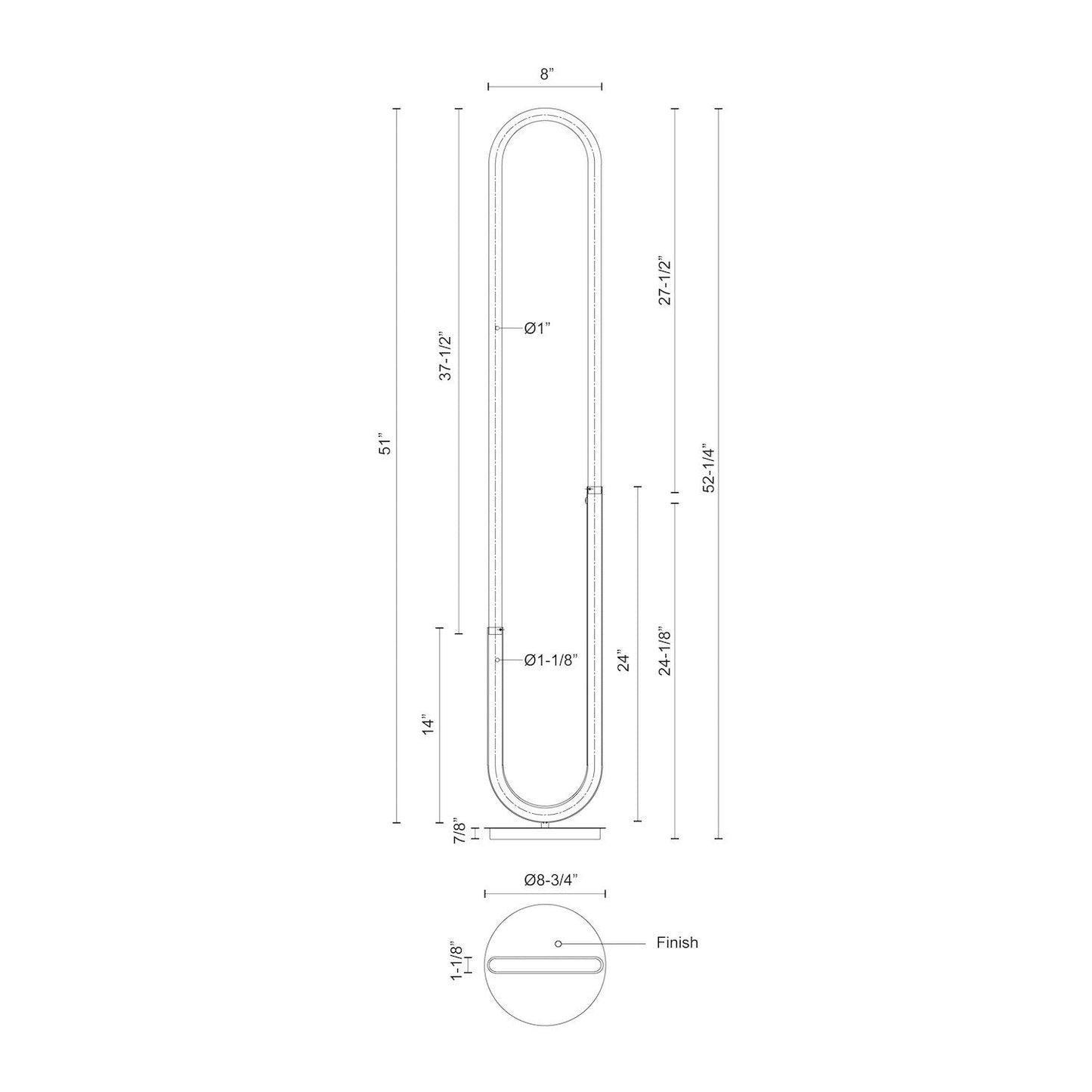 Lampada da terra Hera