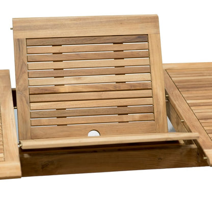 Set da pranzo per esterni Amazonia da 11 pezzi in legno di teak certificato FSC - 10 posti a sedere - 11 pezzi