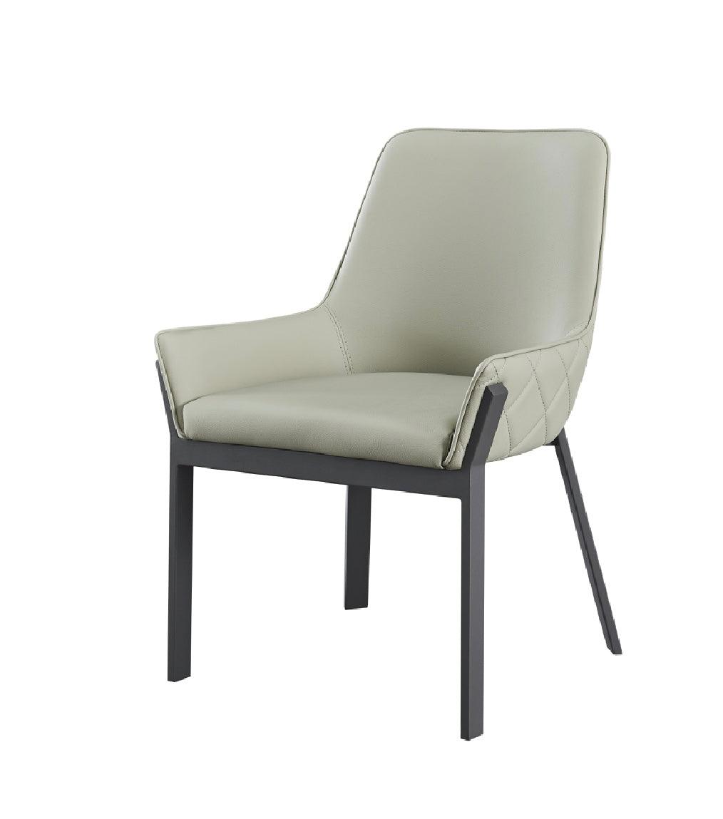 Sedia da pranzo Venice in grigio scuro (set da 2)