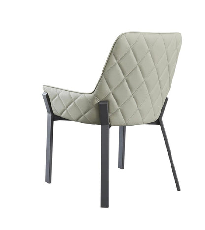 Sedia da pranzo Venice in grigio scuro (set da 2)