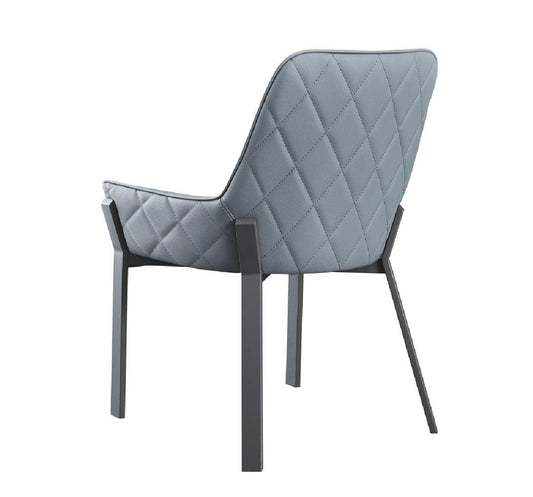 Sedia da pranzo Venice in grigio scuro (set da 2)