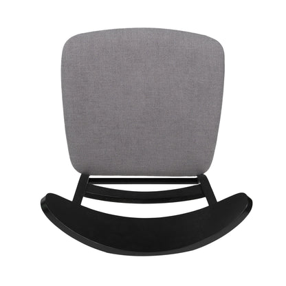 Sedia da pranzo Abrielle in legno di caucciù imbottita in stile moderno di metà secolo (set di 2) di Christopher Knight Home