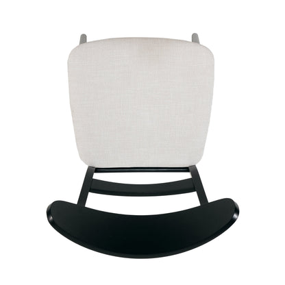 Sedia da pranzo Abrielle in legno di caucciù imbottita in stile moderno di metà secolo (set di 2) di Christopher Knight Home