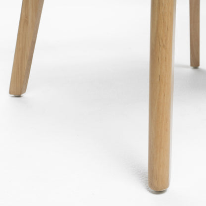 Sedia da pranzo Abrielle in legno di caucciù imbottita in stile moderno di metà secolo (set di 2) di Christopher Knight Home