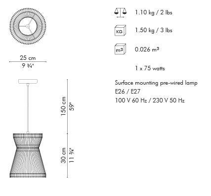 LAMPADA A SOSPENSIONE KAI HARA