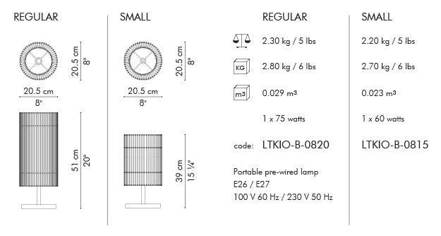 LAMPADA DA TAVOLO KAI O