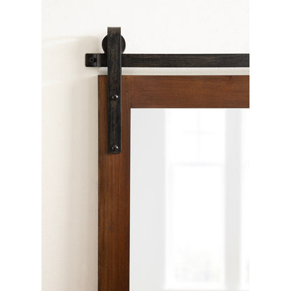 Specchio da parete rettangolare rustico di Kate e Laurel Cates