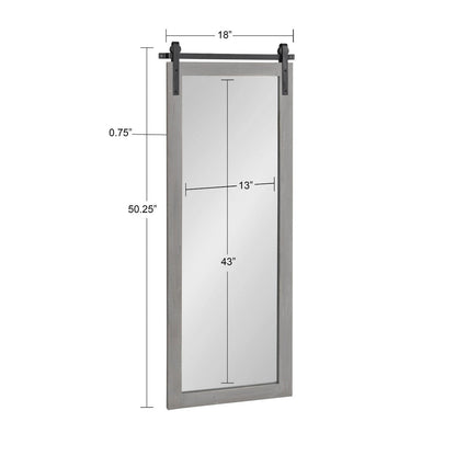 Specchio da parete rettangolare rustico di Kate e Laurel Cates