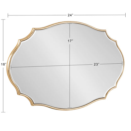 Specchio da parete ovale smerlato Leanna di Kate e Laurel