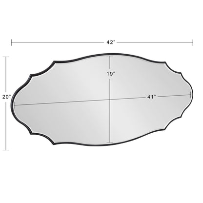 Specchio da parete ovale smerlato Leanna di Kate e Laurel