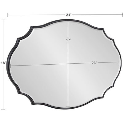 Specchio da parete ovale smerlato Leanna di Kate e Laurel