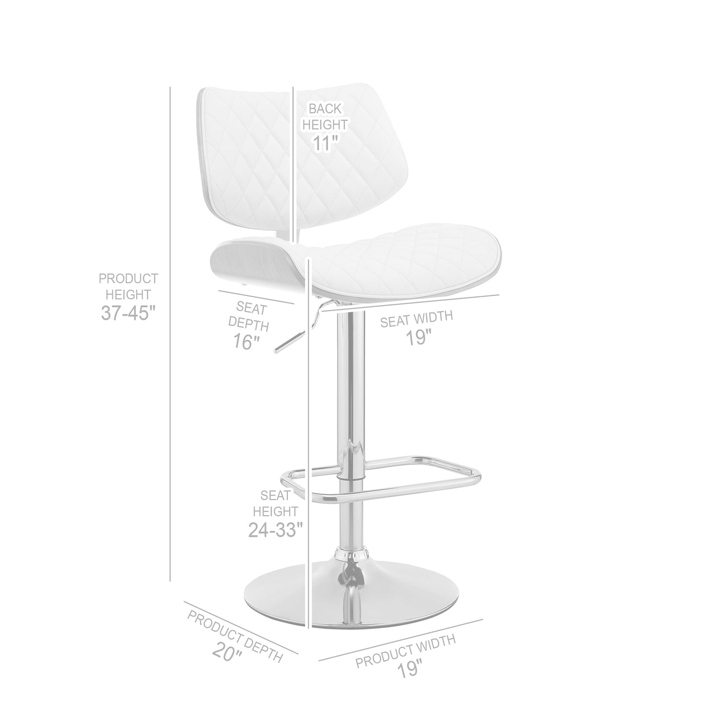 Sgabello da bar LeMas nero / grigio