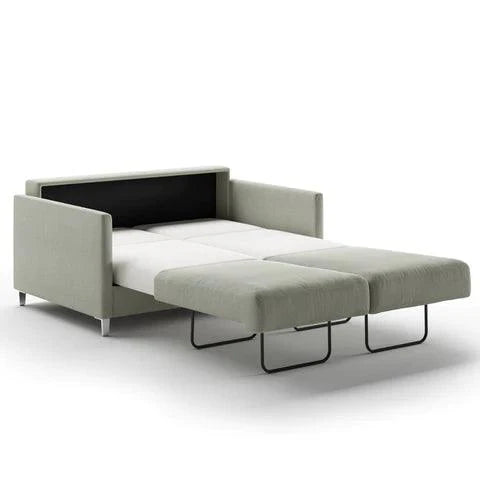 Divano letto Luanto Erin 59 in tessuto grigio scuro