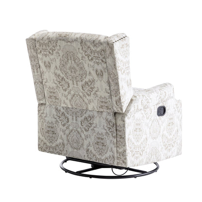 Poltrona reclinabile girevole manuale con schienale a spinta, modello W 29'', set da 2