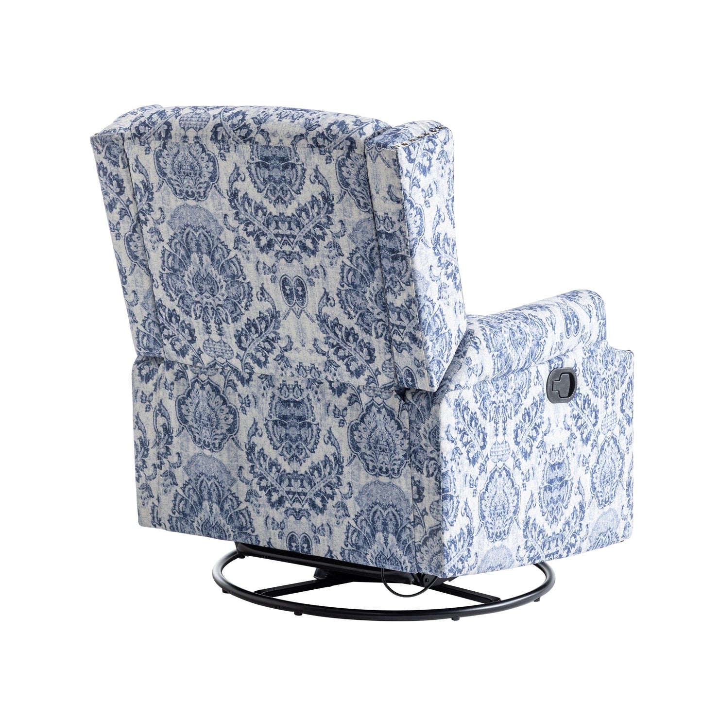 Poltrona reclinabile girevole manuale con schienale a spinta, modello W 29'', set da 2