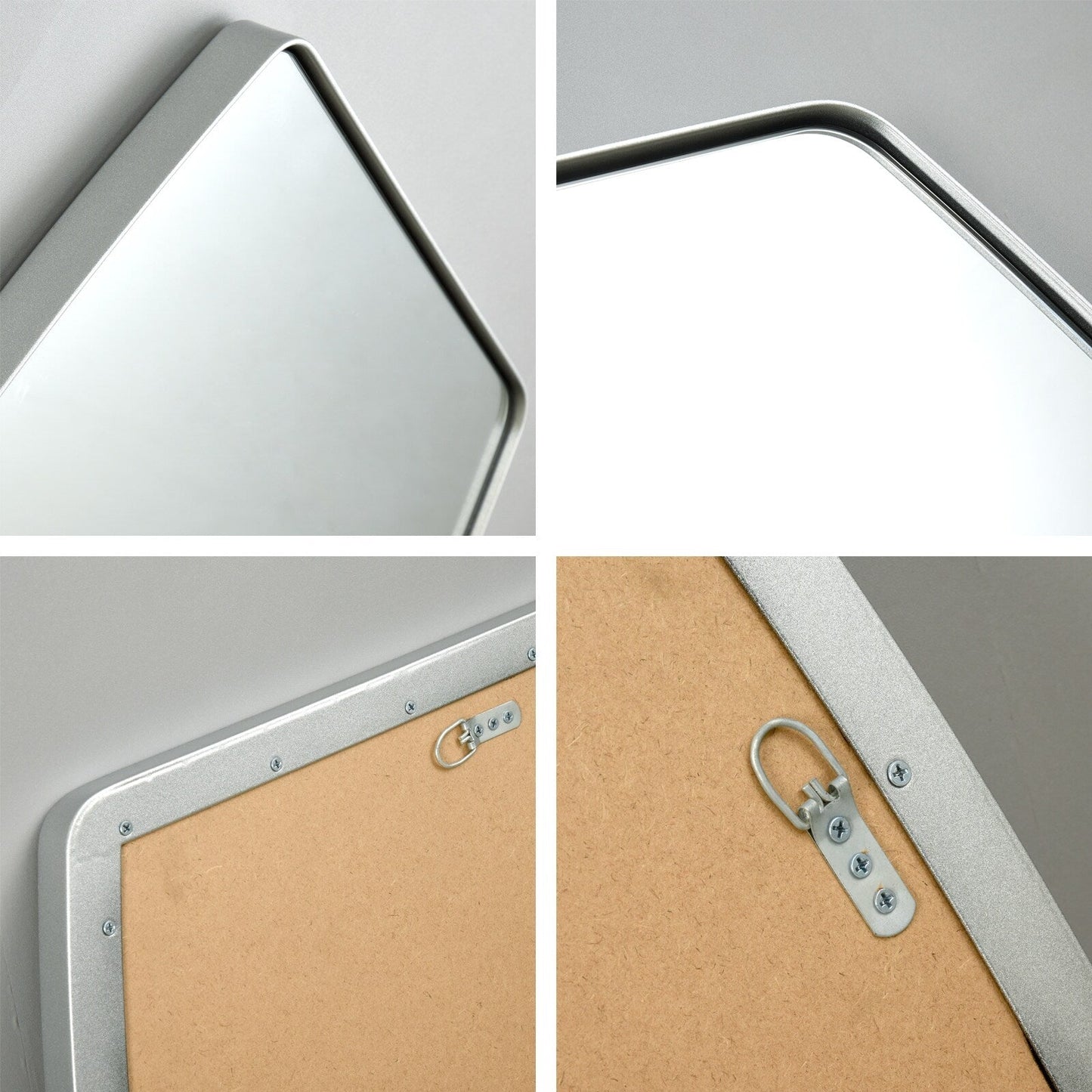 Specchio da parete in metallo oblungo MacLuu