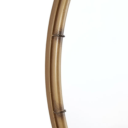 Specchio da parete rotondo con finitura in ottone anticato Marza di iNSPIRE Q Modern