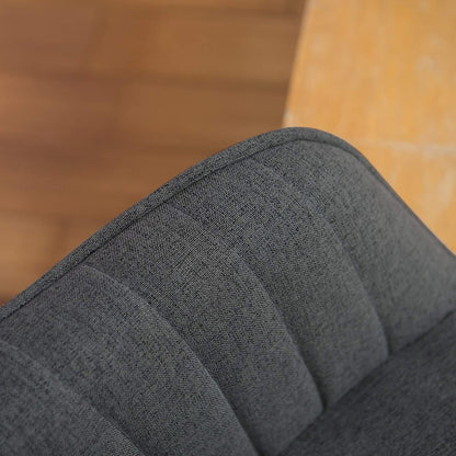 Poltrona girevole moderna Art Leon per ufficio domestico con gambe in legno