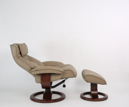 Poltrona reclinabile in pelle Mustang R