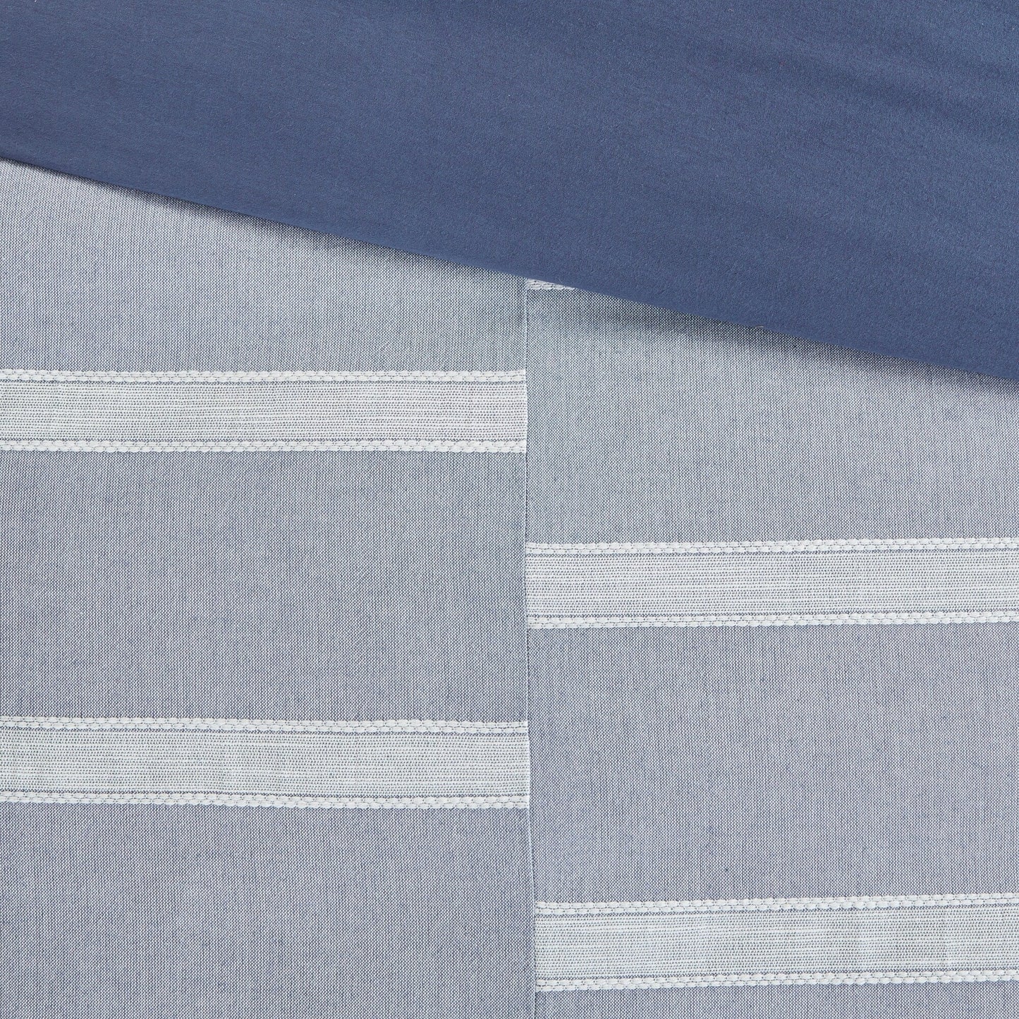 Set di piumoni oversize in cotone blu nobile di Madison Park Signature