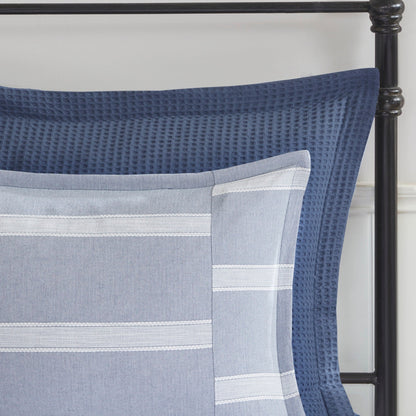 Set di piumoni oversize in cotone blu nobile di Madison Park Signature