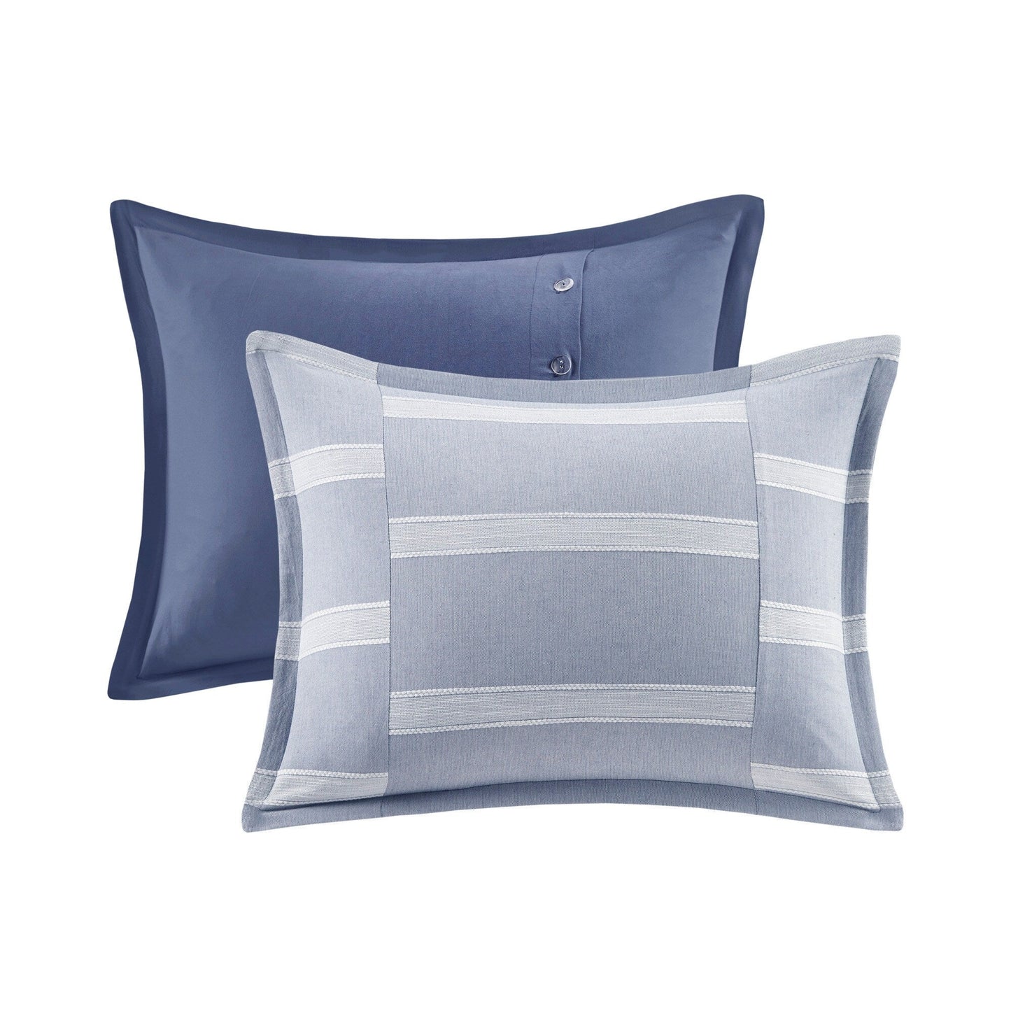 Set di piumoni oversize in cotone blu nobile di Madison Park Signature