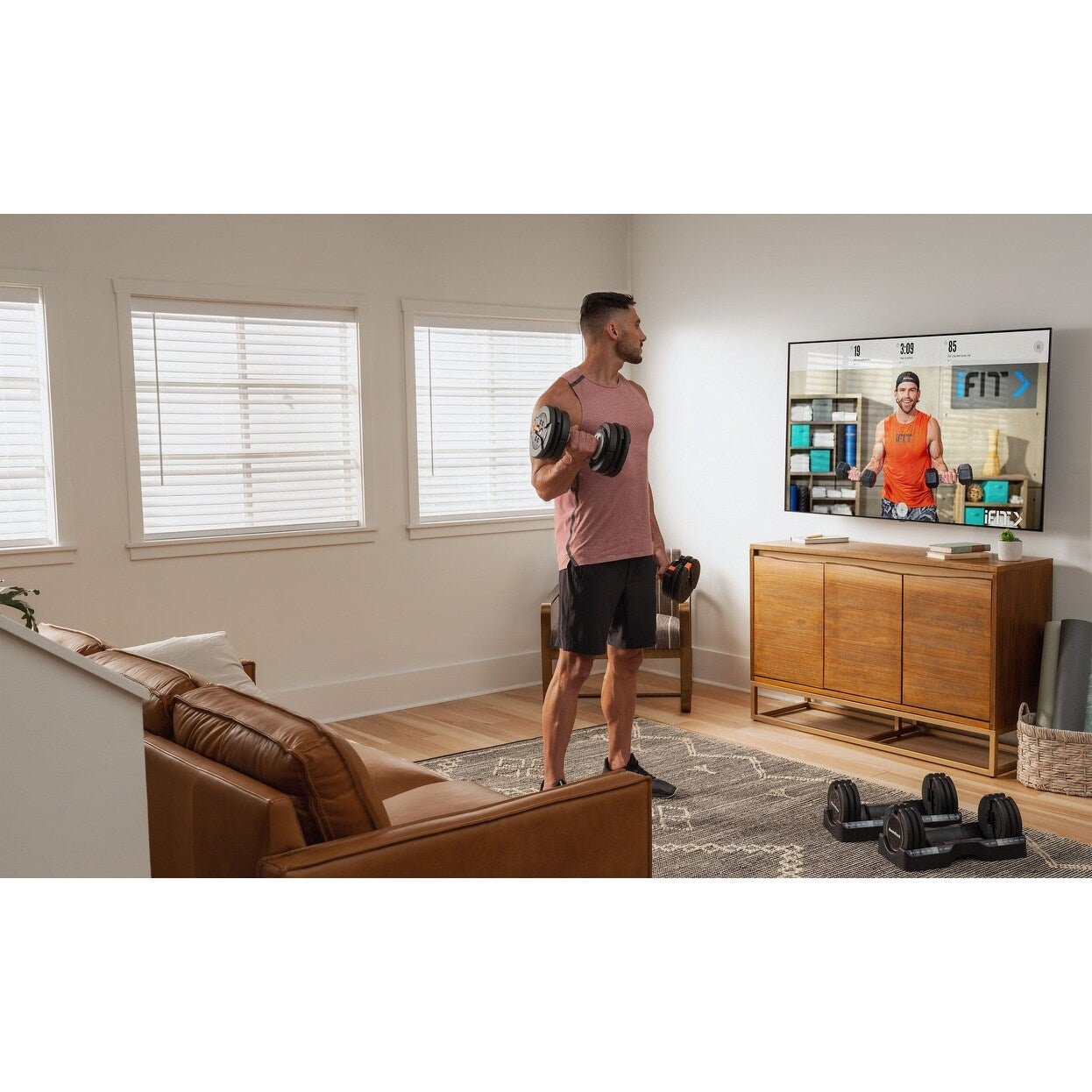 Set di manubri NordicTrack da 55 libbre con selezione del peso