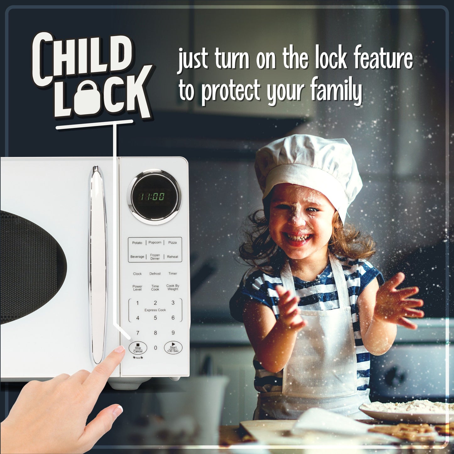 Forno a microonde da banco Nostalgia Retro da 0,9 piedi cubi