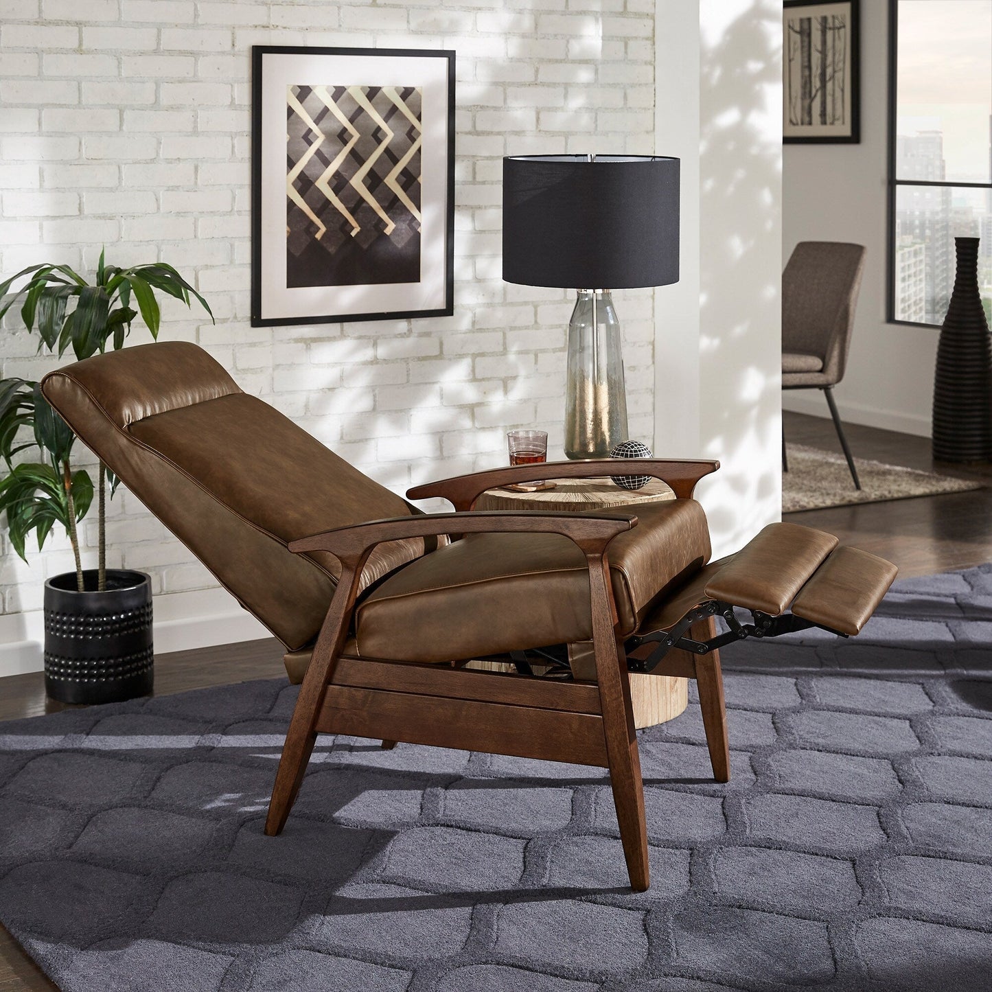 Poltrona reclinabile Notker 25,75 Wide Mid-Century di iNSPIRE Q Modern