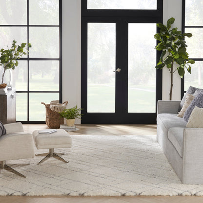 Tappeto geometrico astratto in pelo ultra morbido di Nourison, lussuoso