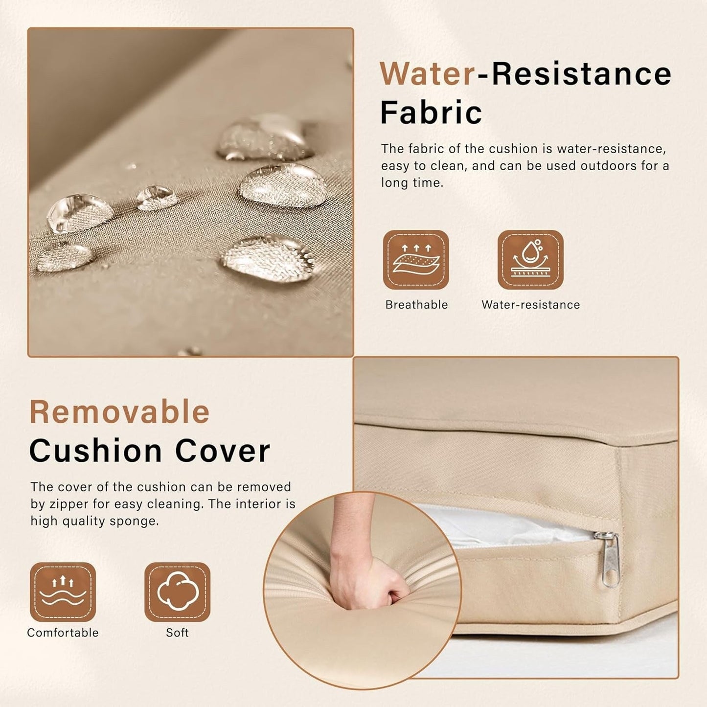 Set da conversazione per patio esterno Nuon da 4/5 pezzi, divano letto in vimini con baldacchino di Havenside Home